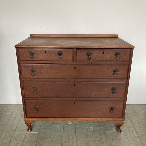 Art Nouveau Mahogany Chest Of Drawers