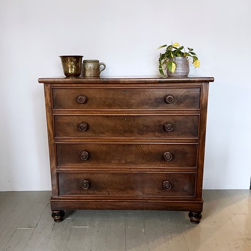 Victorian Mahogany Veneered Chest Of Drawers