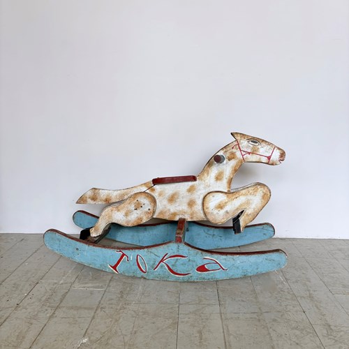 Vintage Painted Rocking Horse