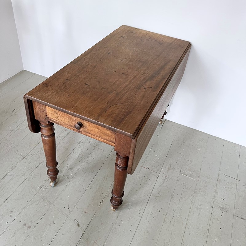 Wooden Drop Leaf Table with Drawer-agapanthus-interiors-wooden-drop-leaf-table-with-drawer-9-main-638000649917908462.jpeg
