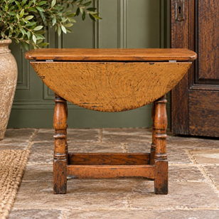 Small Victorian Oak Drop Leaf Occas...