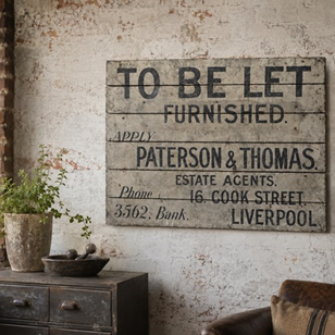 Liverpool Wooden Sign Reclaimed Old...