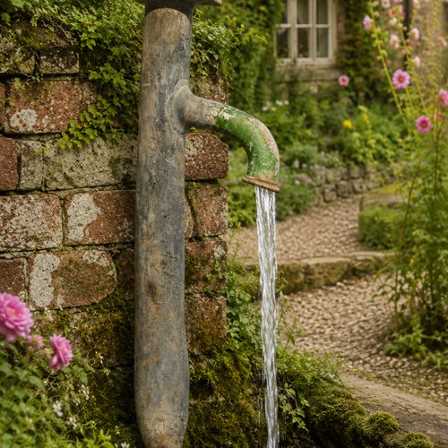 Lead Water Pump Spout Mid 19Th Century Lead Water Pump Spout Old Antique Garden