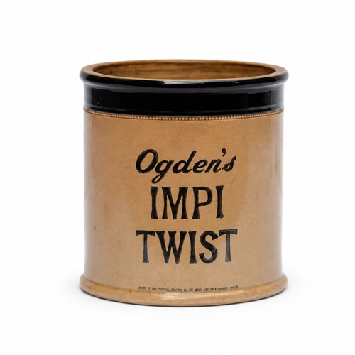 Ogden's Impi Twist Tobacco Jar Smoking Club Jar Bottle Pipe Cigar Smoking Room