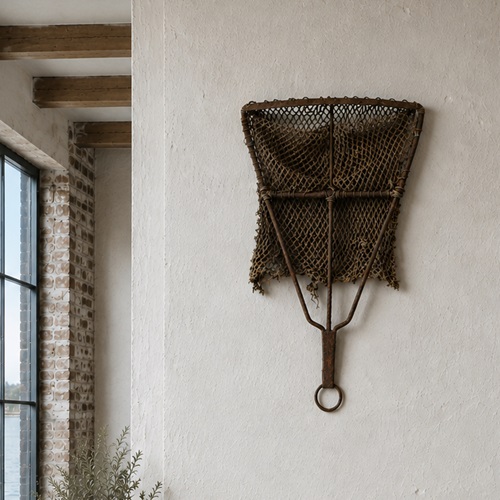 Early Scallop Dredge Antique Fishing Fish Shell Sea Iron Net Rod Tackle Boat Old