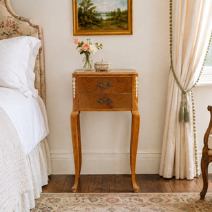 French Bedside Cabinet Table Side D...