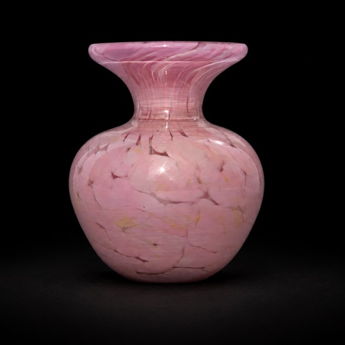Mdina Pink Vase Small Pink Flower Vase Vintage Glass Vase Dressing Table Desk 