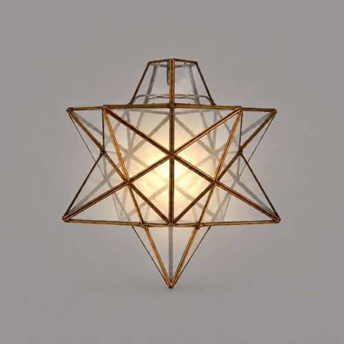 Moravian Star Pendant Shade Lampshade Vintage Ceiling Light Lamp Hall Lantern 