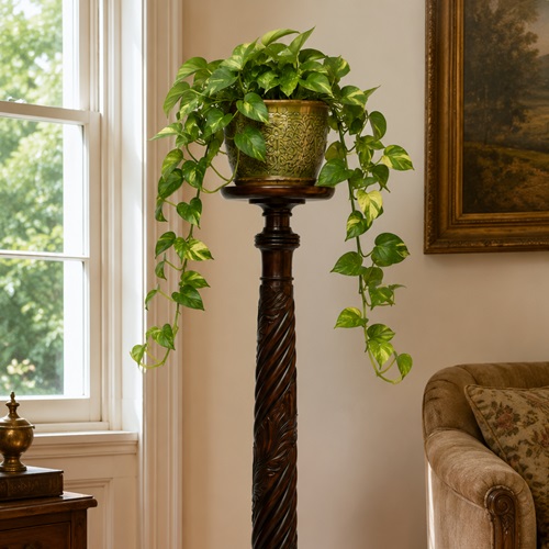 Tall Plant Stand Torchere Display Plinth Pedestal Sculpture Jadiniere Column 