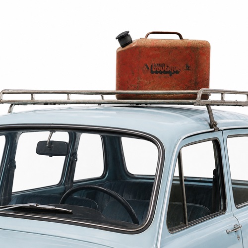 70'S Renault Boutique Petrol Can Old Vintage Metal Can French Car Automobilia 