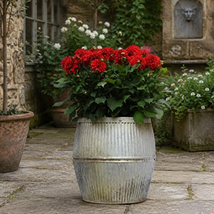 English Zinc Dolly Tub Antique Larg...