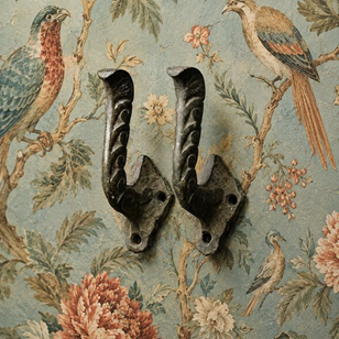 Bronze Curtain Tie Back Hooks Antiq...