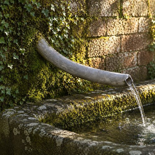 Lead Water Spout Pipe Fountain Pipe Antique Old Reclaimed Fountain Metal Pipe