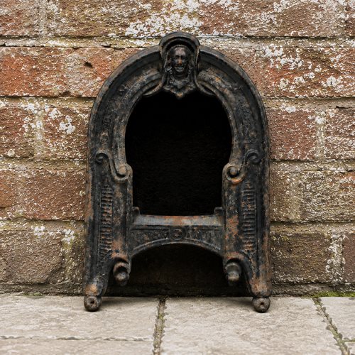 Victorian Wall Mounted Boot Scraper Antique Cast Iron Foot Scrape Antique Garden