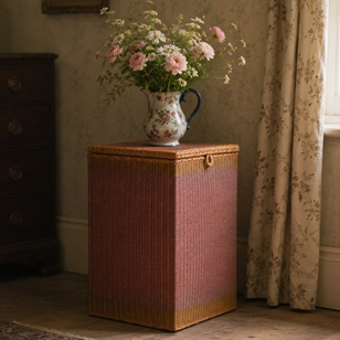 Lloyd Loom Linen Basket Antique Vin...