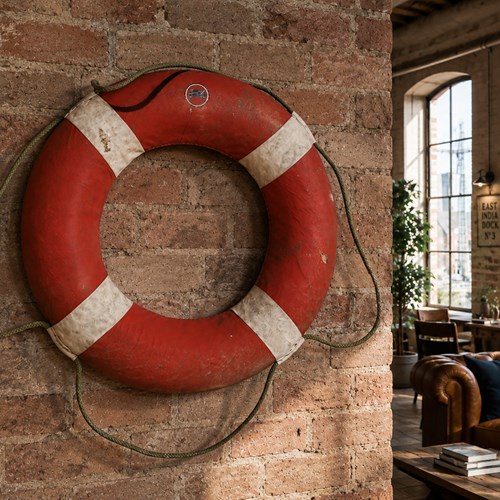 Marine Life Buoy Old Waterway Life Ring Sea Coast River Canal Boat Buoy Perry
