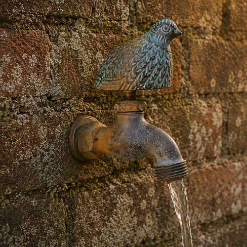 Garden Tap Partridge Handle Garden Water Planter Trough Watering Can