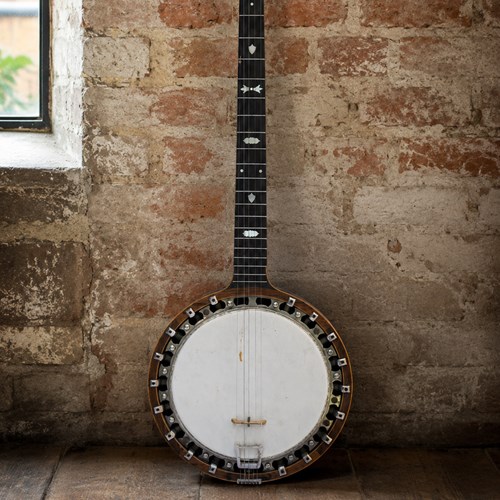 Edwardian Banjo The Windsor Artiste Model 4 Suffield Antique English Banjo Music