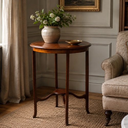 Edwardian Side Table Mahogany Lamp Table Occasional Stand Display Table Drawing