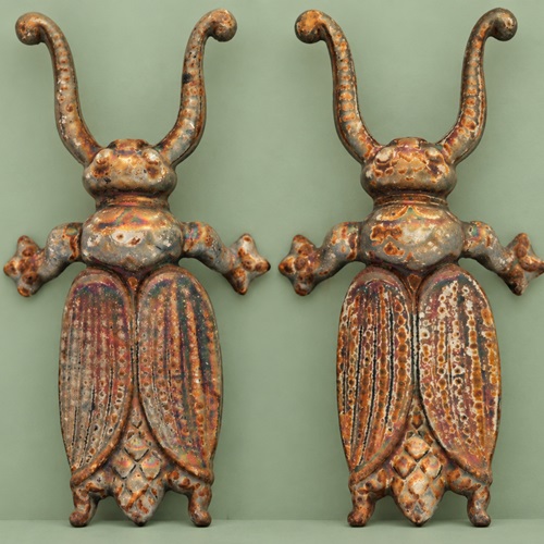 Pair Of Boot Jacks Antique Beetle Shoe Welly Puller Offer Vintage Garden Scraper