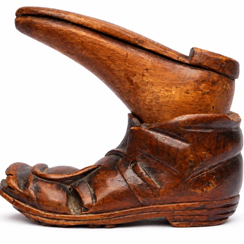 Pipe Tamper & Another 19Th Century Wood Smoking Carved Folk Art Inkwell Base Old