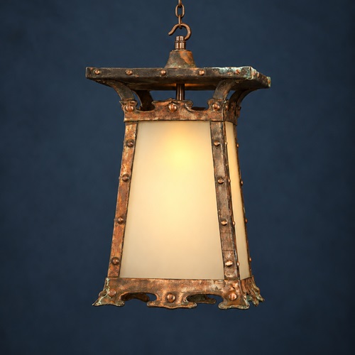 Arts & Crafts Lantern Antique Arts & Crafts Copper Lantern Porch Lamp Light Hall