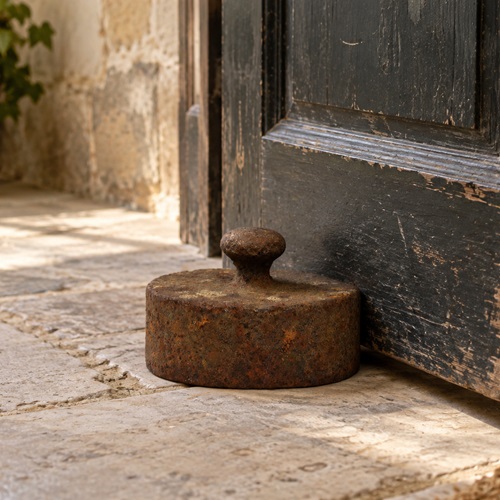 Doorstop Door Stop Antique Cast Iron Georgian Victorian Old Weight Iron Doorstop
