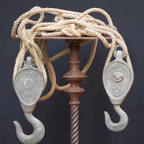 1930S Air Ministry Pulleys & Rope