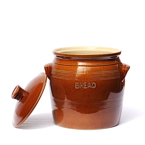 Renault Argent Bread Crock Vintage Kitchen Bread Bin Cooking Baking Pastry Jar