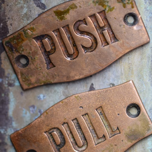 Door Push & Pull Plates | Signs | Victorian
