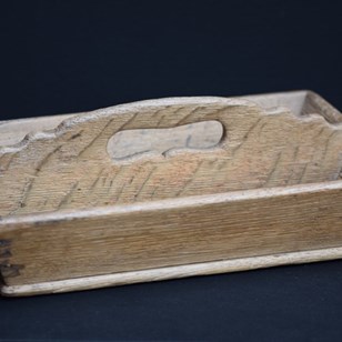Oak Cutlery Tray 19Th Century Table...