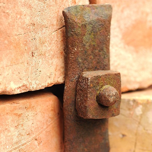 Victorian Wall Tie Plate & Bar English Wrought Iron Wall Bar Brace Reclaimed