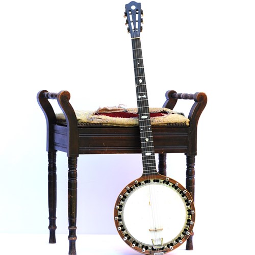 Edwardian Banjo The Windsor Artiste Model 4 Suffield Antique English Banjo Music