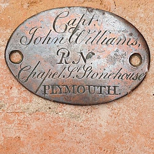 Georgian Trunk Name Plate