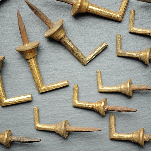 Georgian Dresser Hooks Antique Brass Cup Hook English Kitchen Dresser Oak Elm