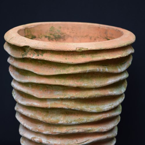 Large Wavy Edge Terracotta Planter | Antique And Vintage Planters, Urns, Troughs