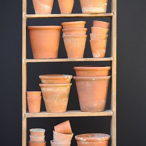 Terracotta Plant Pots Antique Hand Thrown Flower Pot Old Clay Planter Garden Pot