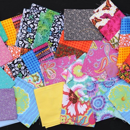 Patchwork Fabric Cotton Sewing Clothes Quilt Blanket Throw Cushion Chair Cover