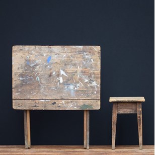 Folding Artists Table Wood Art Stud...