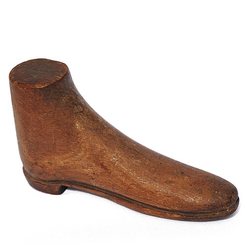 Treen Pipe Tamper Stopper 19Th Century Figure Art Wood Smoking Carved Folk Art