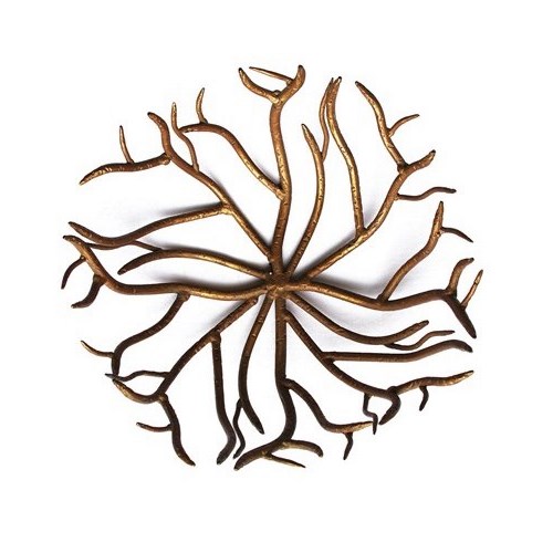 Brutalist Fruit Basket Metal Art Twig Work Bowl Vintage Kitchen Box Bowl Table