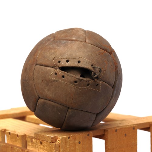 Leather Football Antique Sports Memorabilia 1930 Rugby Soccer Pigskin English