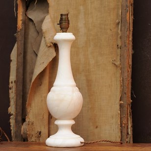Tall Italian Alabaster Lamp Marble ...