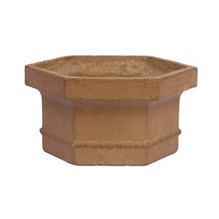 Buff Terracotta Planter Hexagonal O...