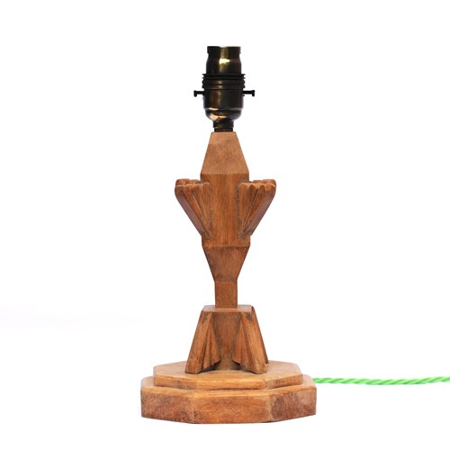 Art Deco Lamp Antique Wooden Desk Light Vintage Lighting 1930 Wood Lamp