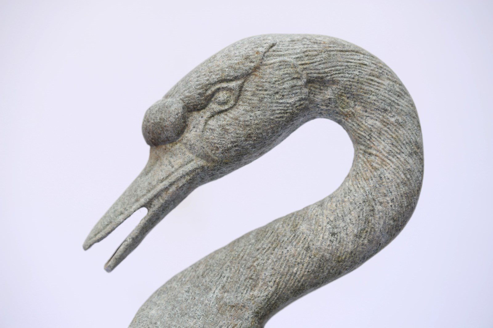 Zinc Swan Pair Garden Ornaments Vintage Metal Bird Old