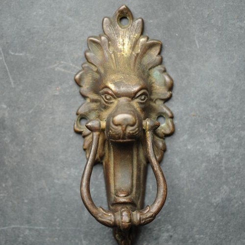 Door Knocker Lion Head Brass Doorknocker