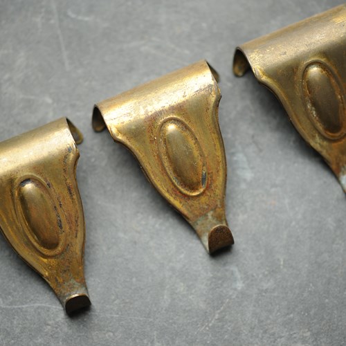 Edwardian Picture Hooks Brass Picture Rail Hook