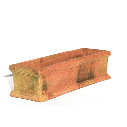 Windowsill Planter Terracotta Old Vintage Oblong Plant Pot Trough Antique Garden