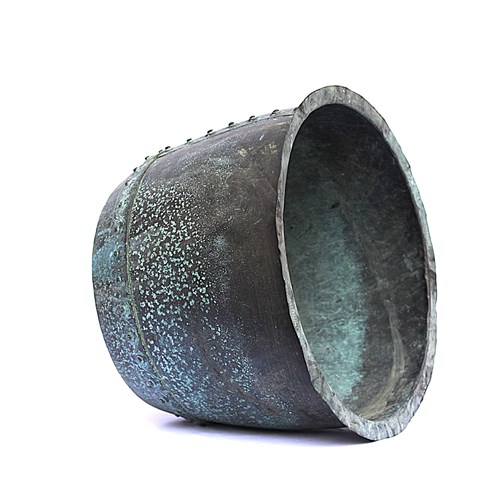 Antique Riveted Copper Planter Trough Urn Pot Cauldron Tank Garden Log Box Bin